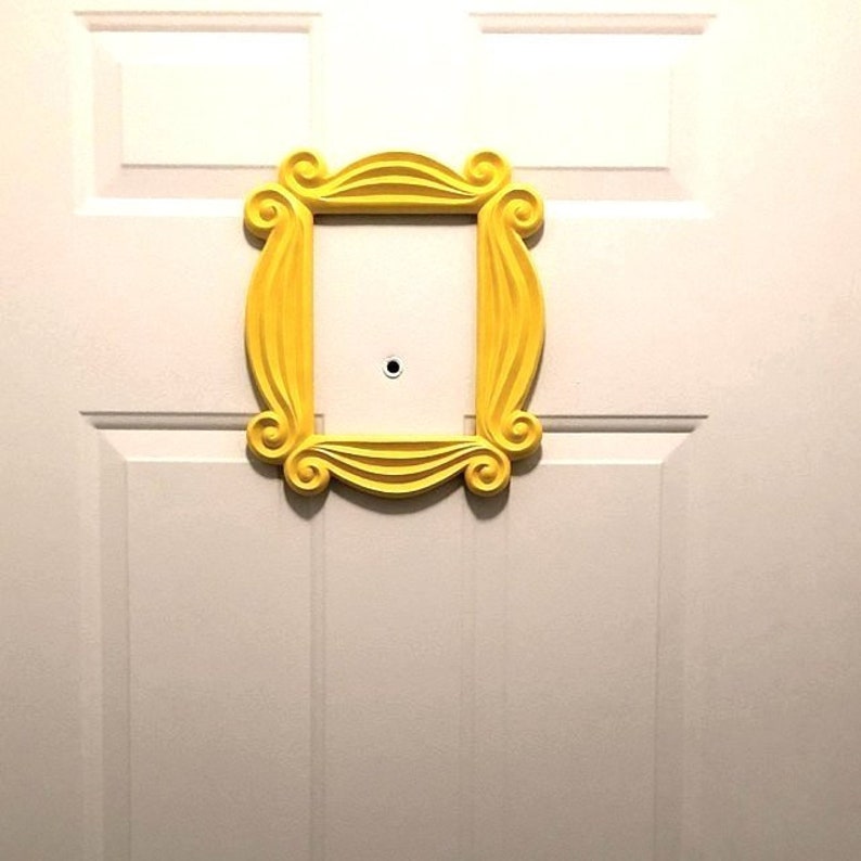 Friends Frame Yellow Peephole Door Prop F-R-I-E-N-D-S TV Show image 0