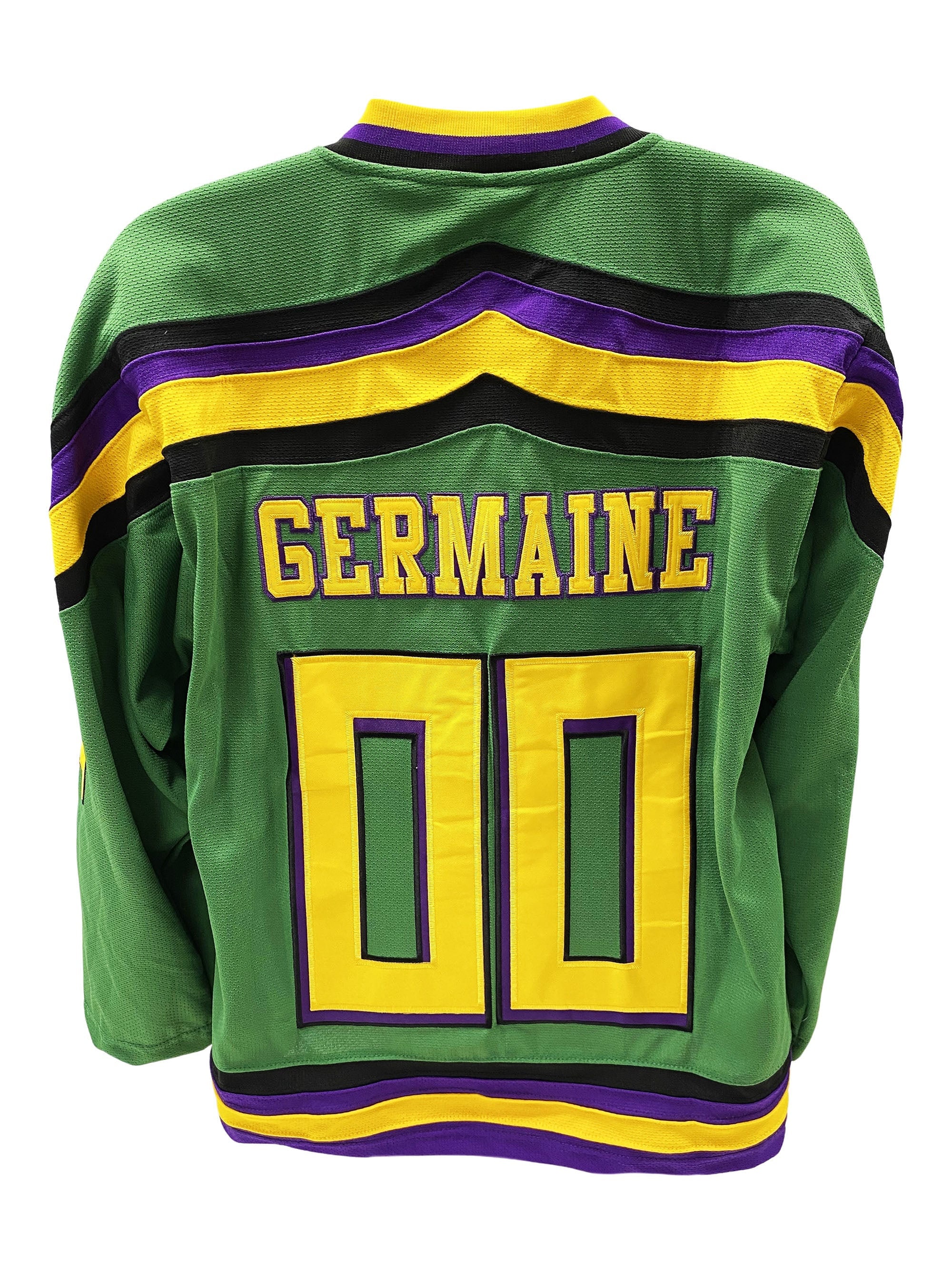 Custom Mighty Ducks Dean Portman #21 Hockey Jersey Stitched Green