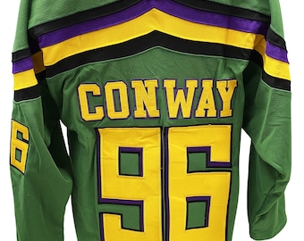  Mighty Ducks Jersey #96Charlie Conway: #99 Adam Banks 90s Movie  Ice Hockey Jersey for Halloween Hip Hop Sports Party Clothing : Clothing