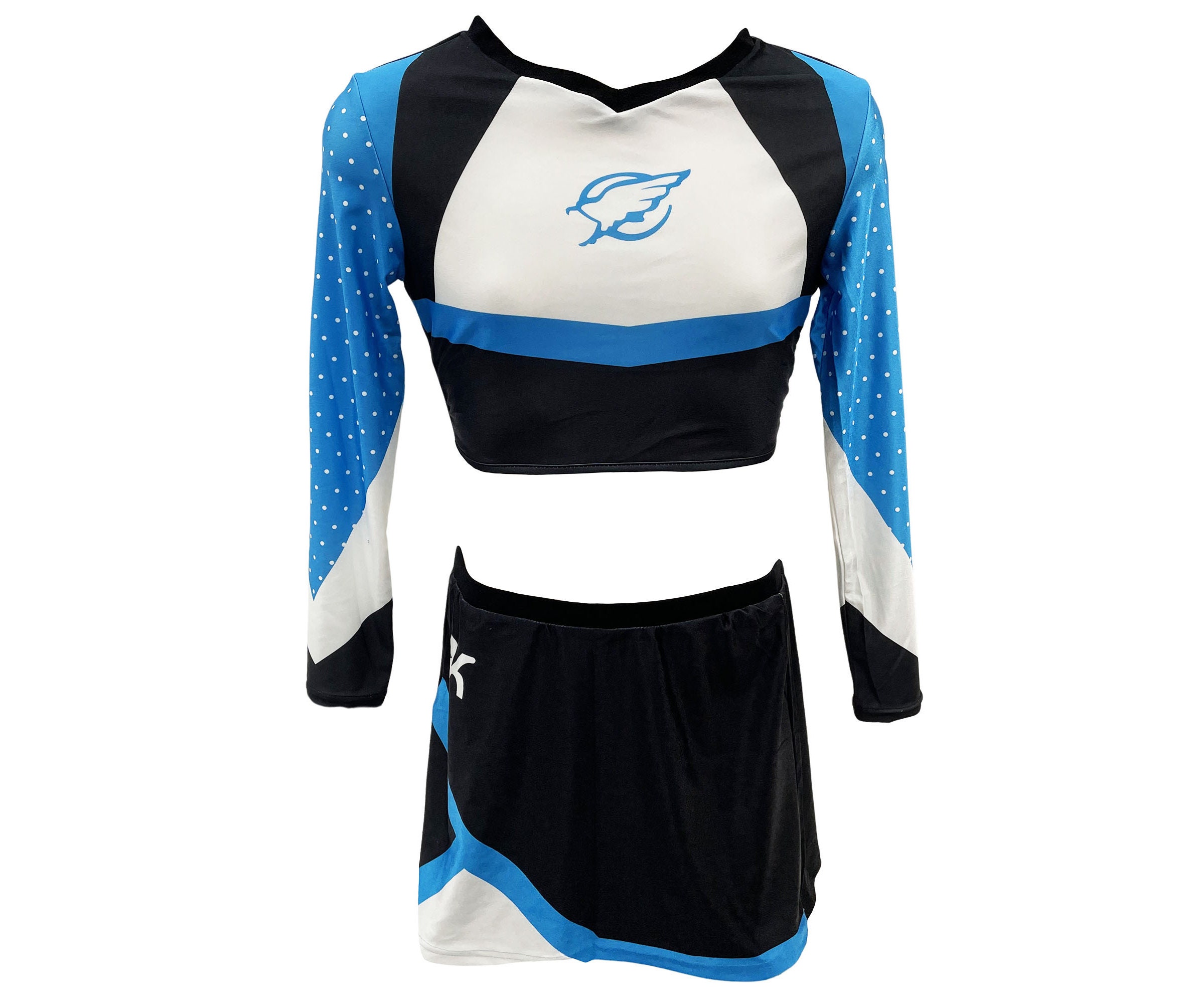 Women's Euphoria Cheerleader Uniform Euphoria Maddy Outfit Crop Top with  Mini Skirt Set School Girls Musical