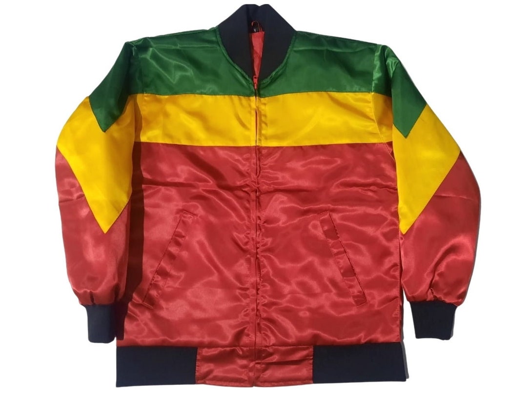 Rasta Flag Jacket Costume Tour Rastafari Colors Fashion Reggae - Etsy
