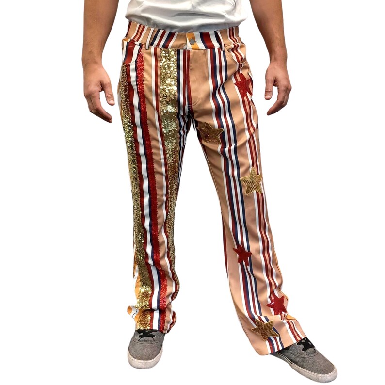 Coach Beard Magic Trousers Striped Pants TV Show Costume AFC Etsy