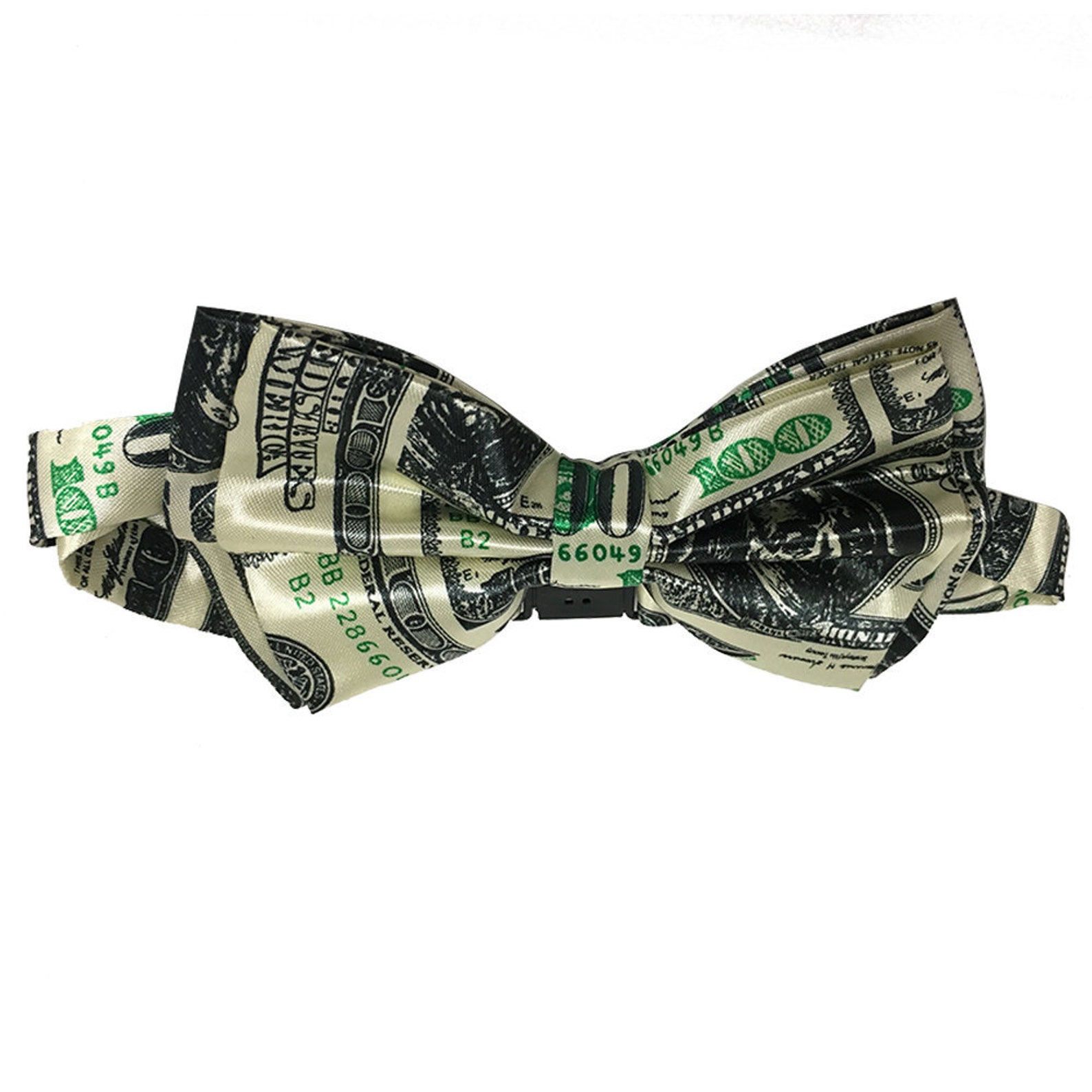 100 Dollar Bill Bow Tie Adult Money Bowtie Cash Tie Necktie - Etsy