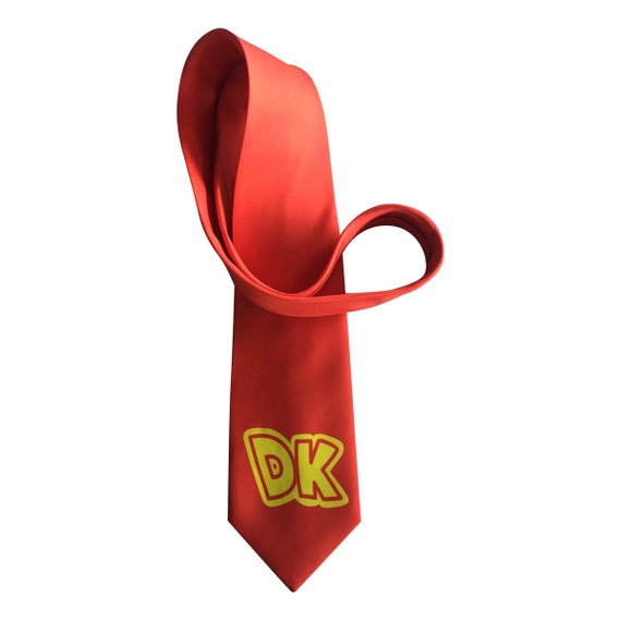 DK Necktie Tie Costume Prop Cosplay Logo Neck Tie - Etsy