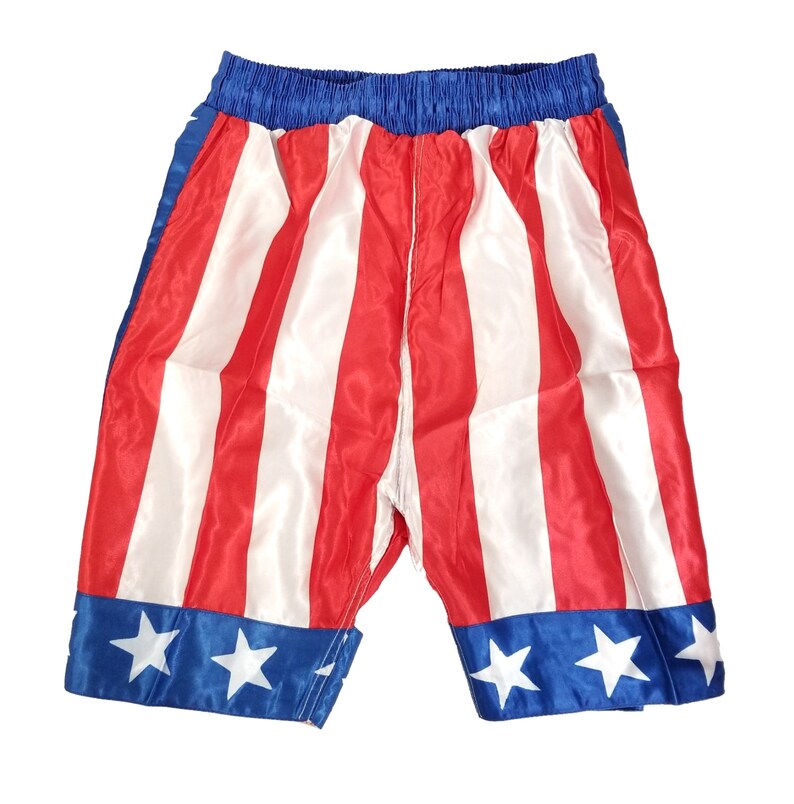 Rocky Balboa Shorts American Flag Apollo Creed Donnie Boxer Etsy