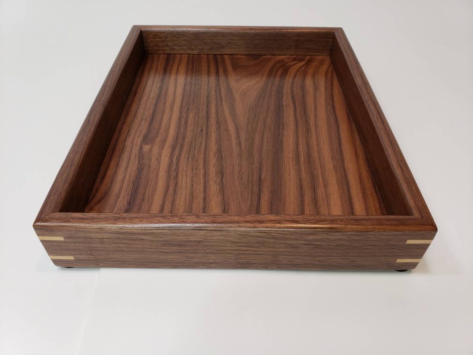 9x11 Wood Vanity Tray / Valet Tray Walnut Etsy