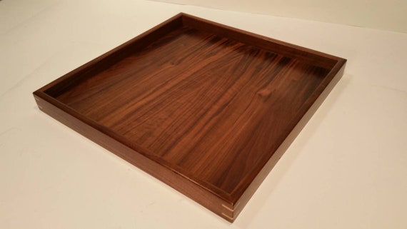 square wood serving tray