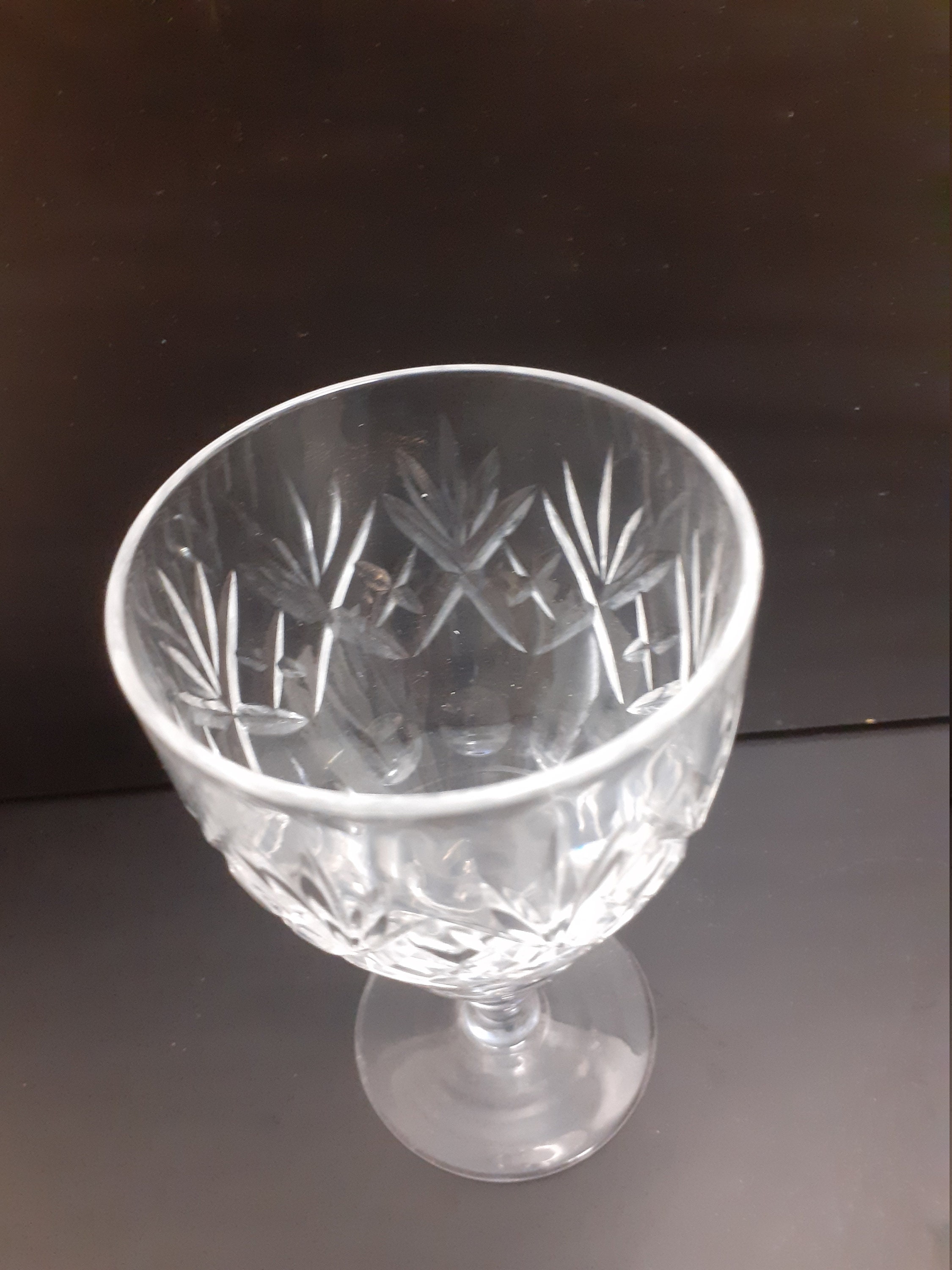 Vintage Royal Doulton Crystal Set of 2 Wine / Port Glasses Etsy