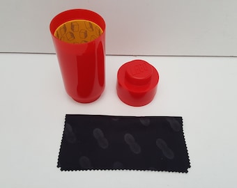 Vintage Lego Children s Red Plastic Glasses Case