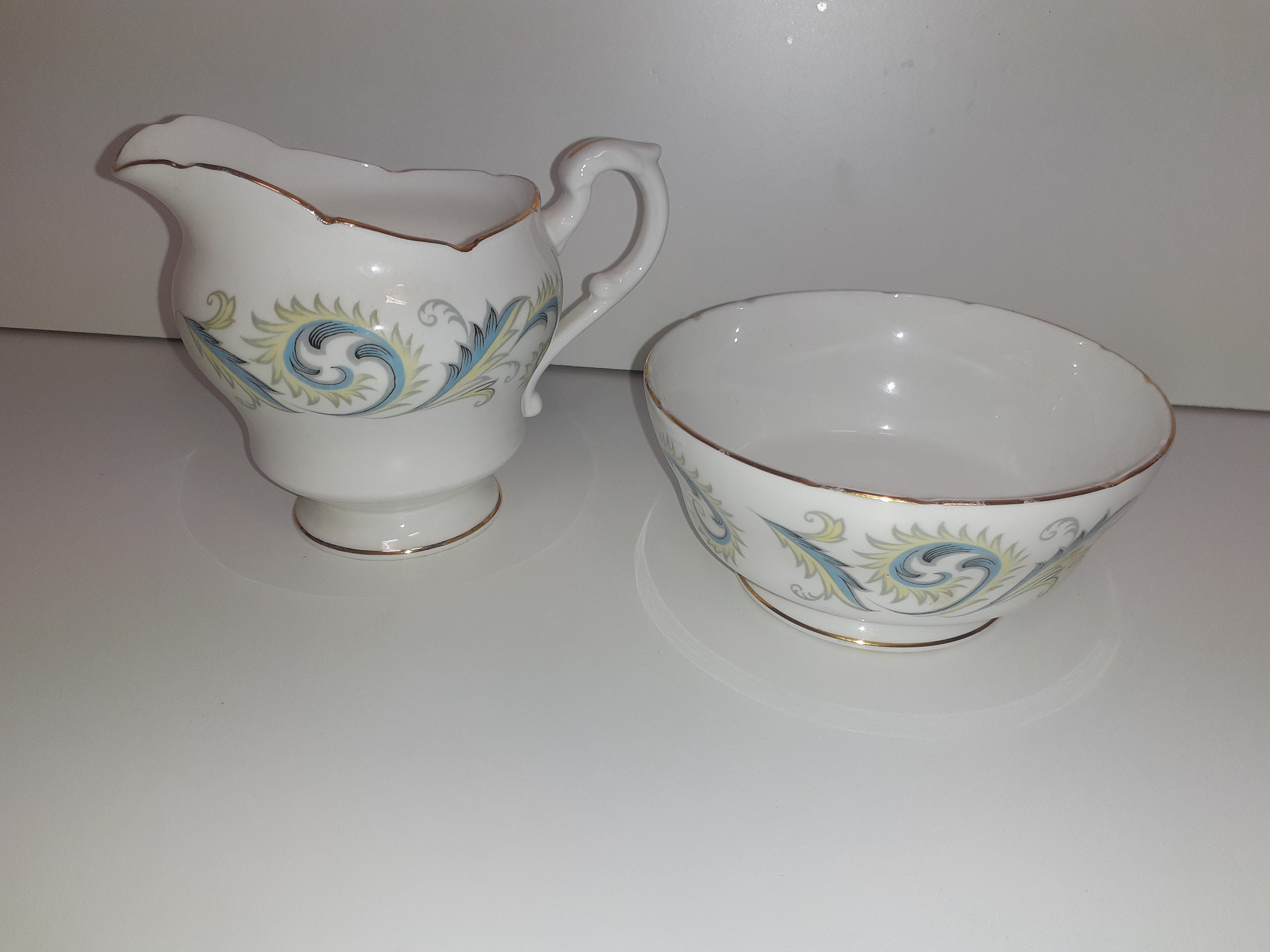 Vintage Royal Standard Bone China Garland Pattern Set of Sugar Etsy