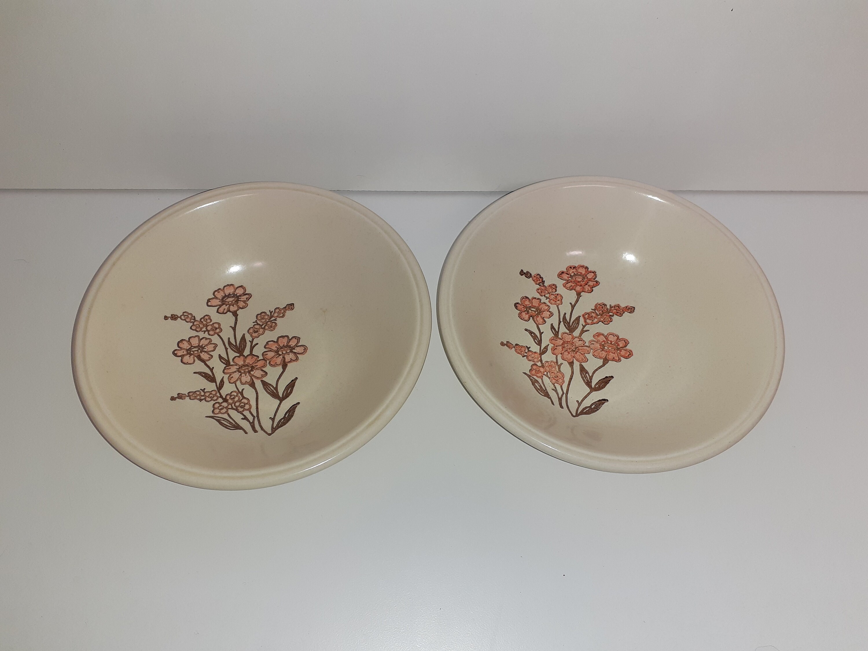Bilton's Ironstone Tableware Pink Flowers Brown Leaves Set | Etsy