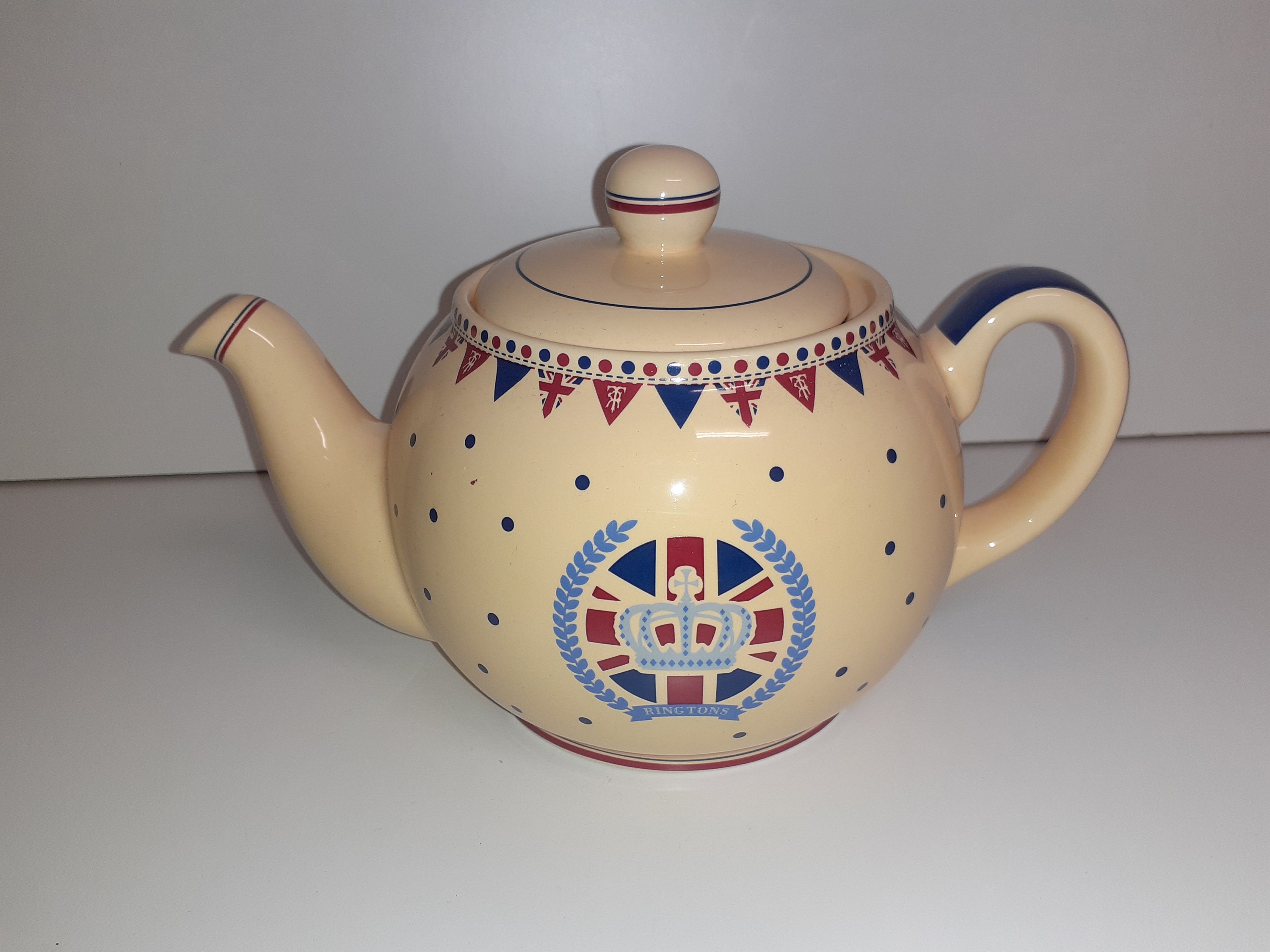 Ringtons Celebration Queens Jubilee Teapot 6 Cup with Original Etsy