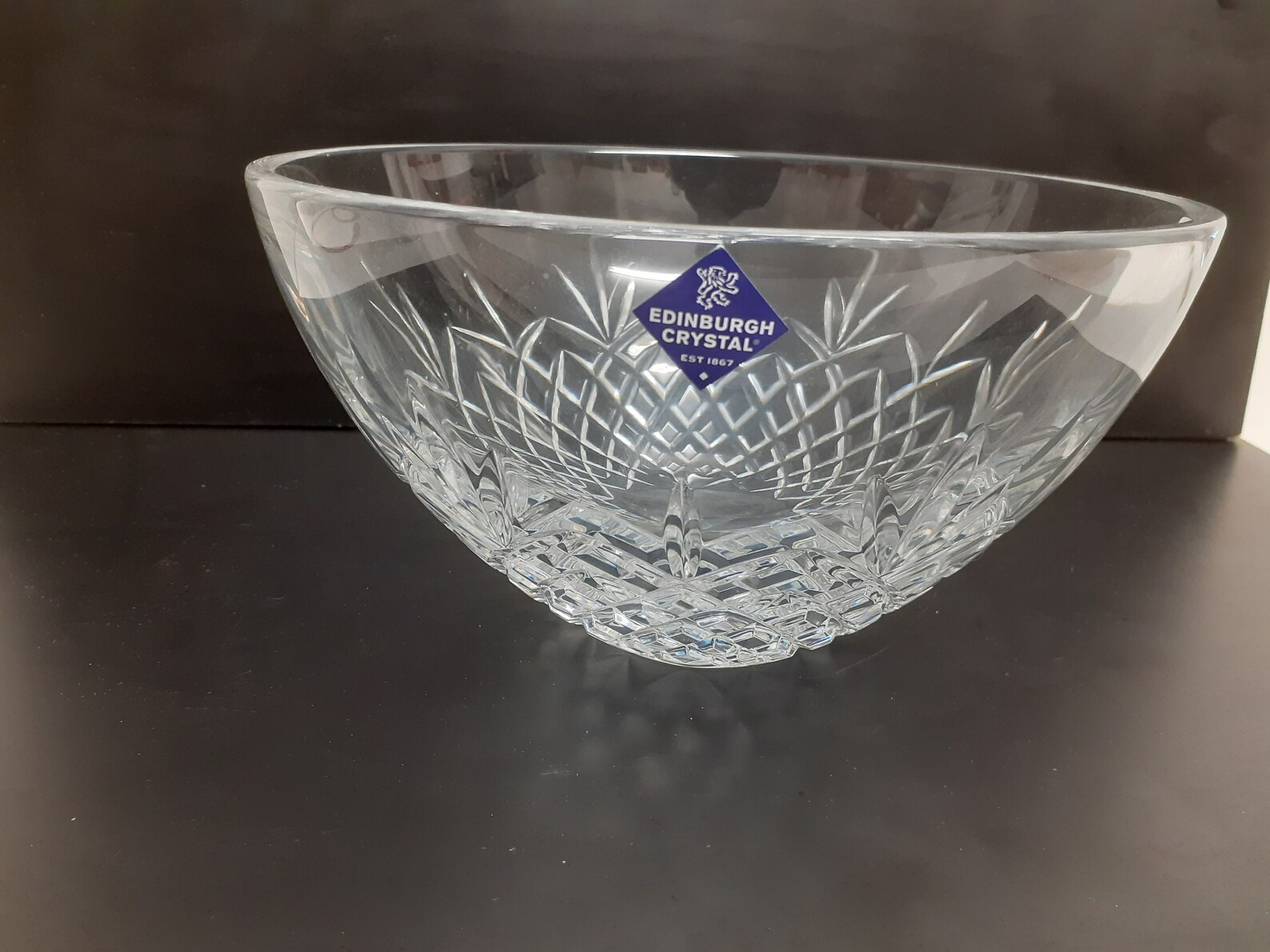 Vintage Heavy Edinburgh Crystal Fruit Trifle Bowl 8 5/8 Inches Etsy
