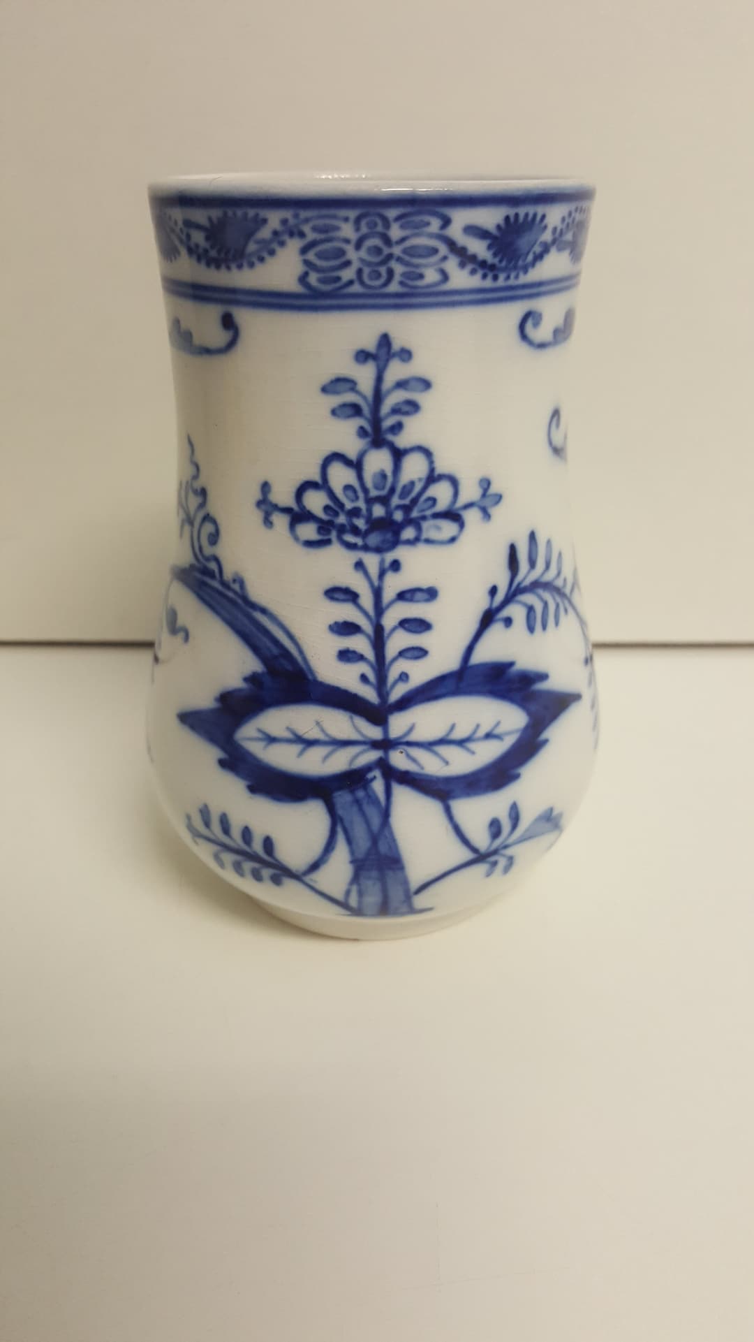 Antique Dresden Circa 1900 Villeroy and Boch Blue White Cobalt Vase 5 Inches Etsy