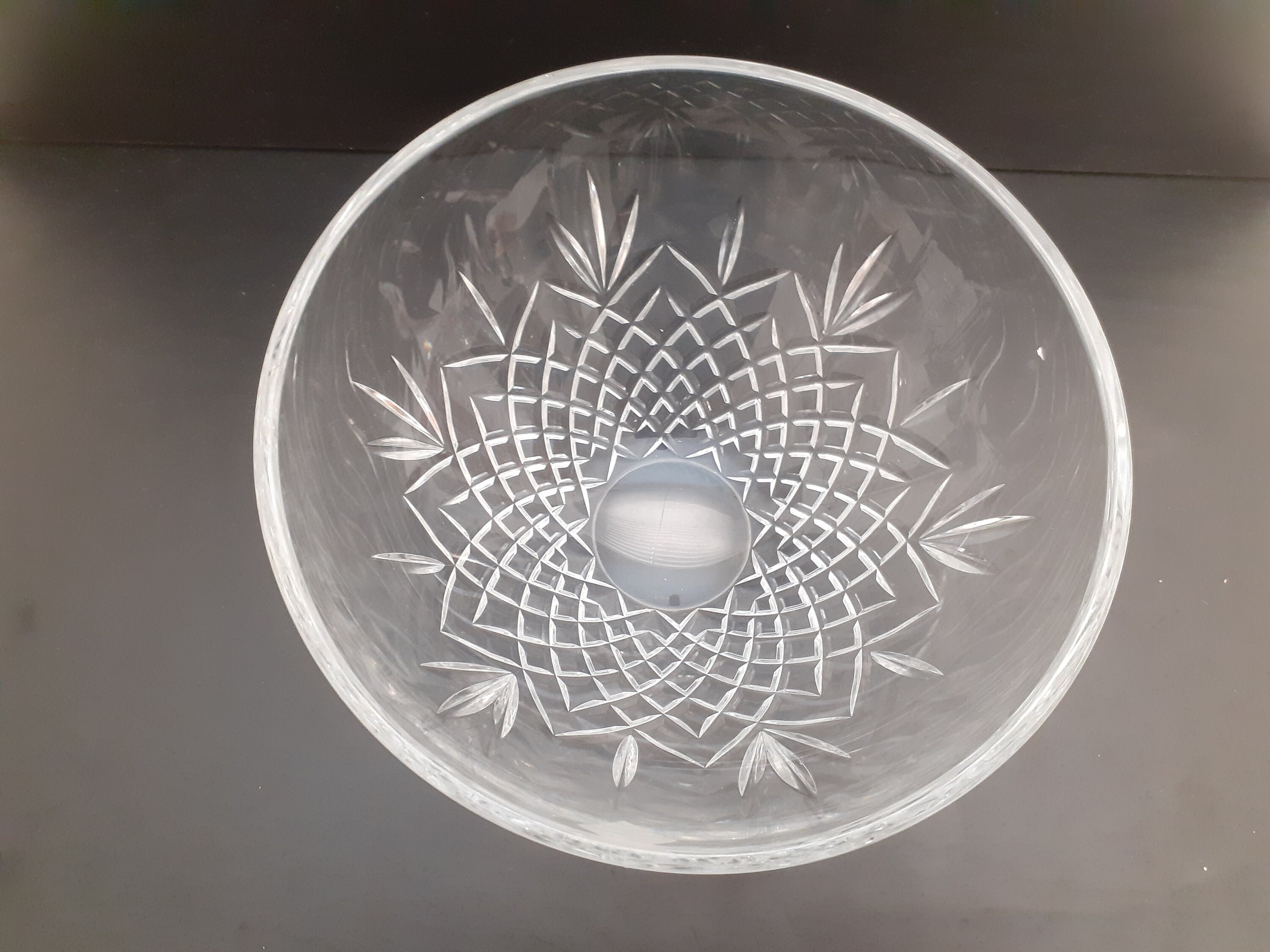 Vintage Heavy Edinburgh Crystal Fruit Trifle Bowl 8 5/8 inches Etsy