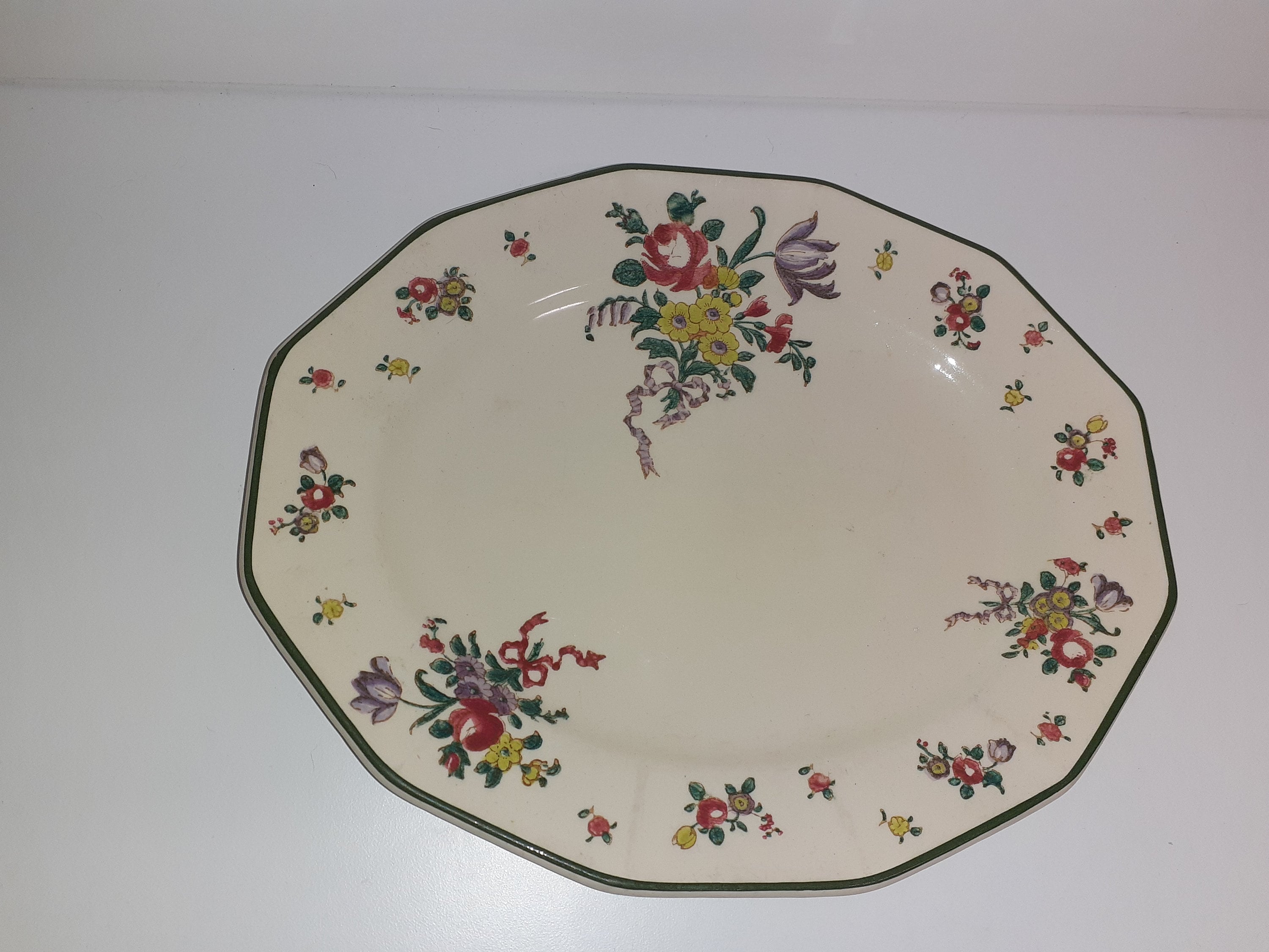 Royal Doulton Old Leeds Sprays D3548 Large Serving Plate Etsy