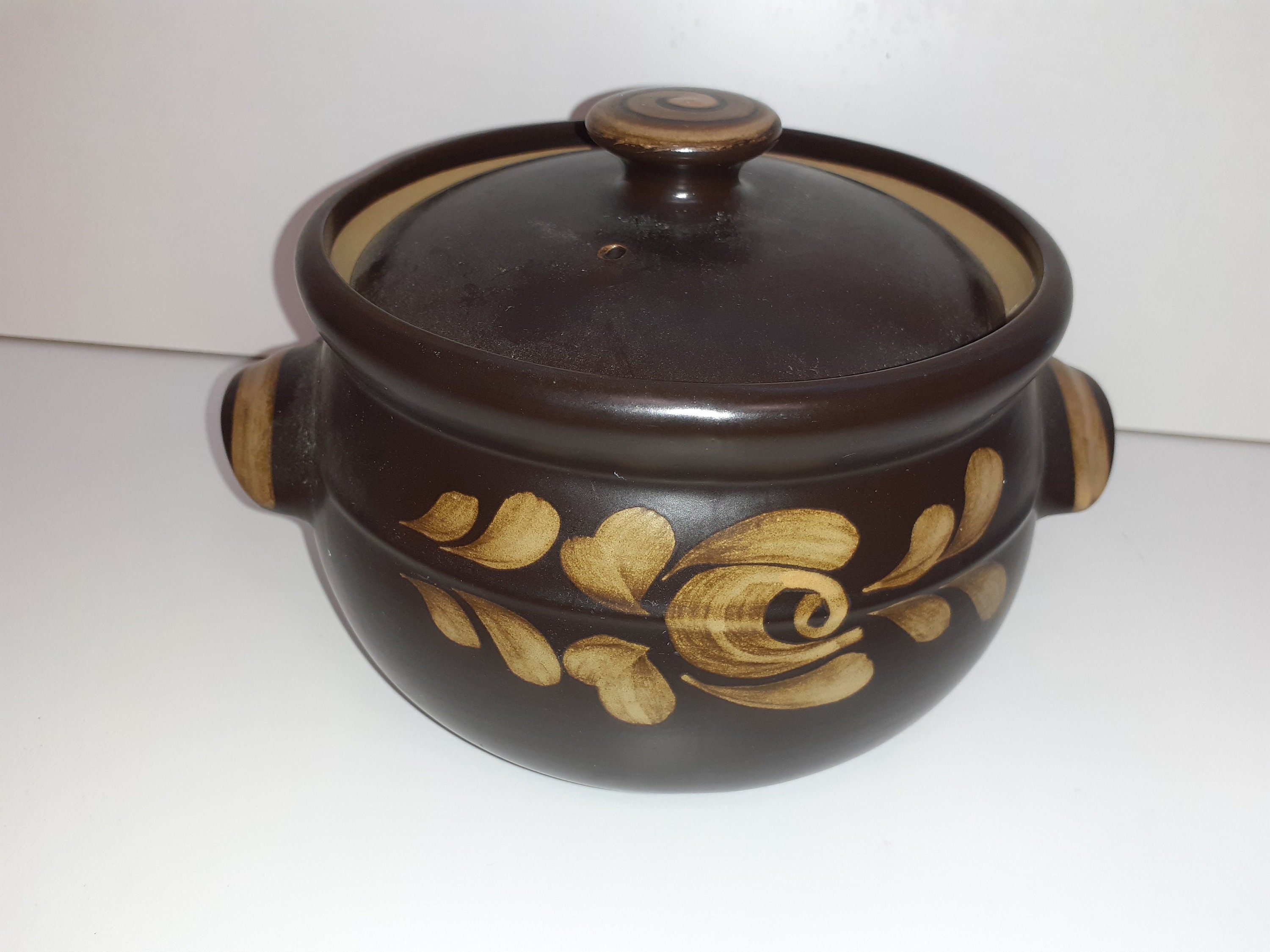 Denby Stoneware Bakewell Lidded Casserole Serving Dish 2 Pint Etsy UK