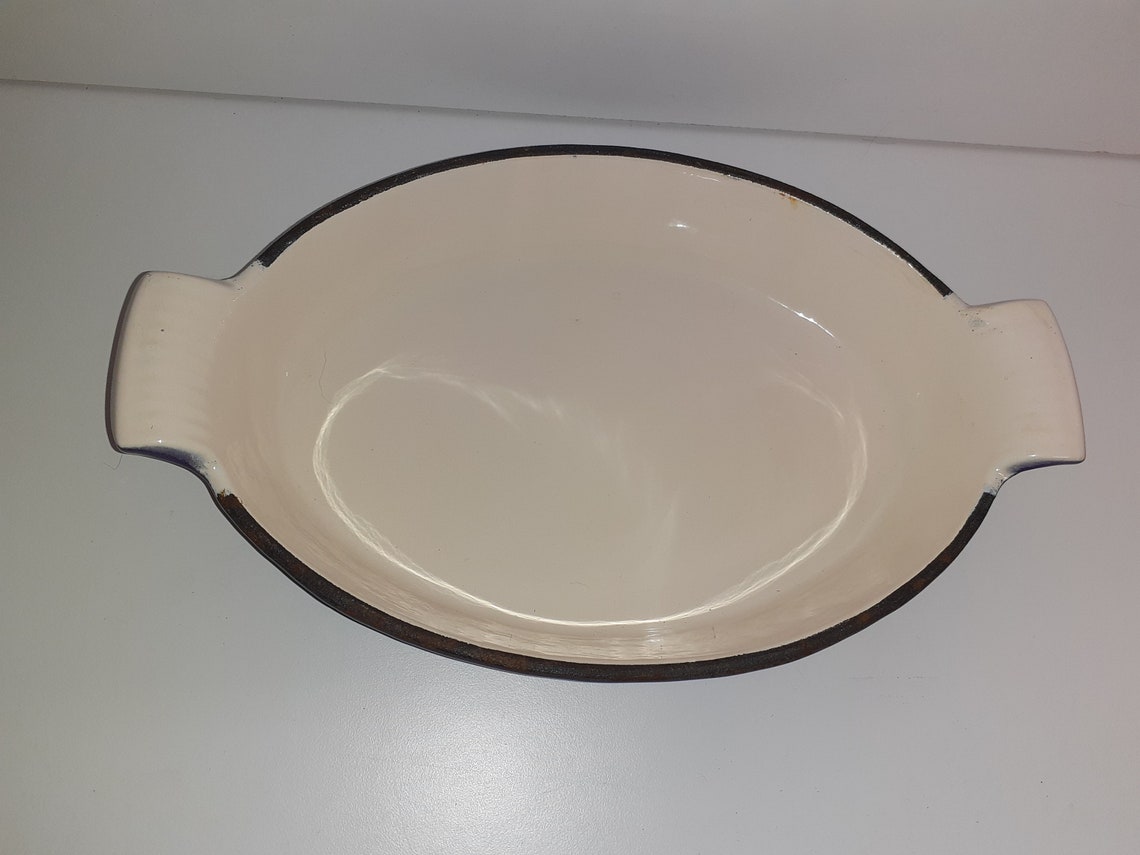 Kitchenalia Purple Enamel Cast Iron Oven Dish Fantastic Etsy