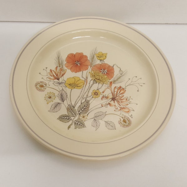 Vintage Retro 1980s J G Meakin Trend Hedgerow Dinner Plate 10 1/2 inches