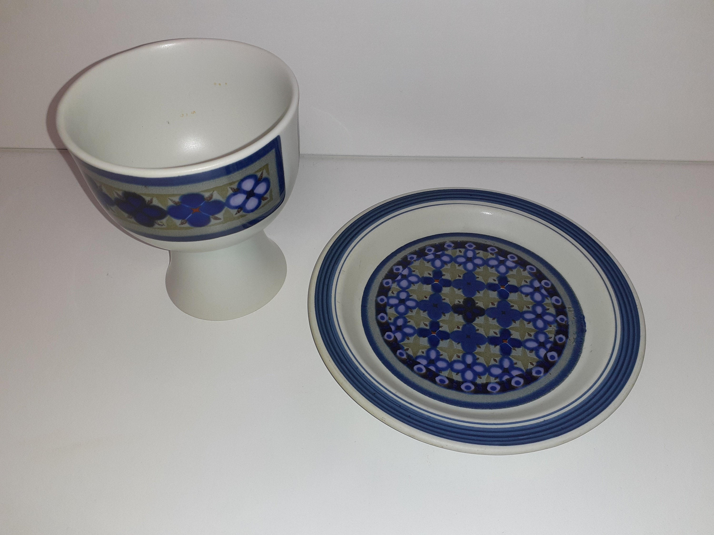 1 Royal Doulton Tangier side plate Lambeth Stoneware 1970s vintage