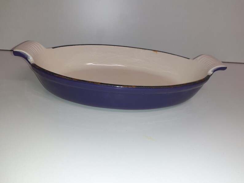 Kitchenalia Purple Enamel Cast Iron Oven Dish Fantastic Etsy
