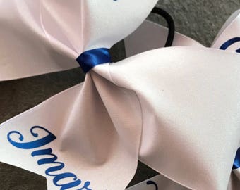 Custom Personalized Glitter Cheer Bow Team Cheer Bow