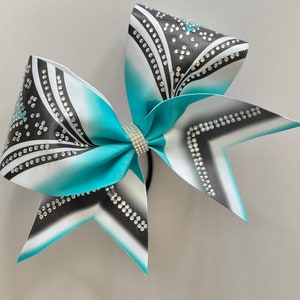 Satin Rhinestone Cheer Bow