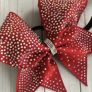 Rhinestone Cheer Bow