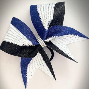 Glitter Rhinestone Cheer Bow Cheerleading Team Bow