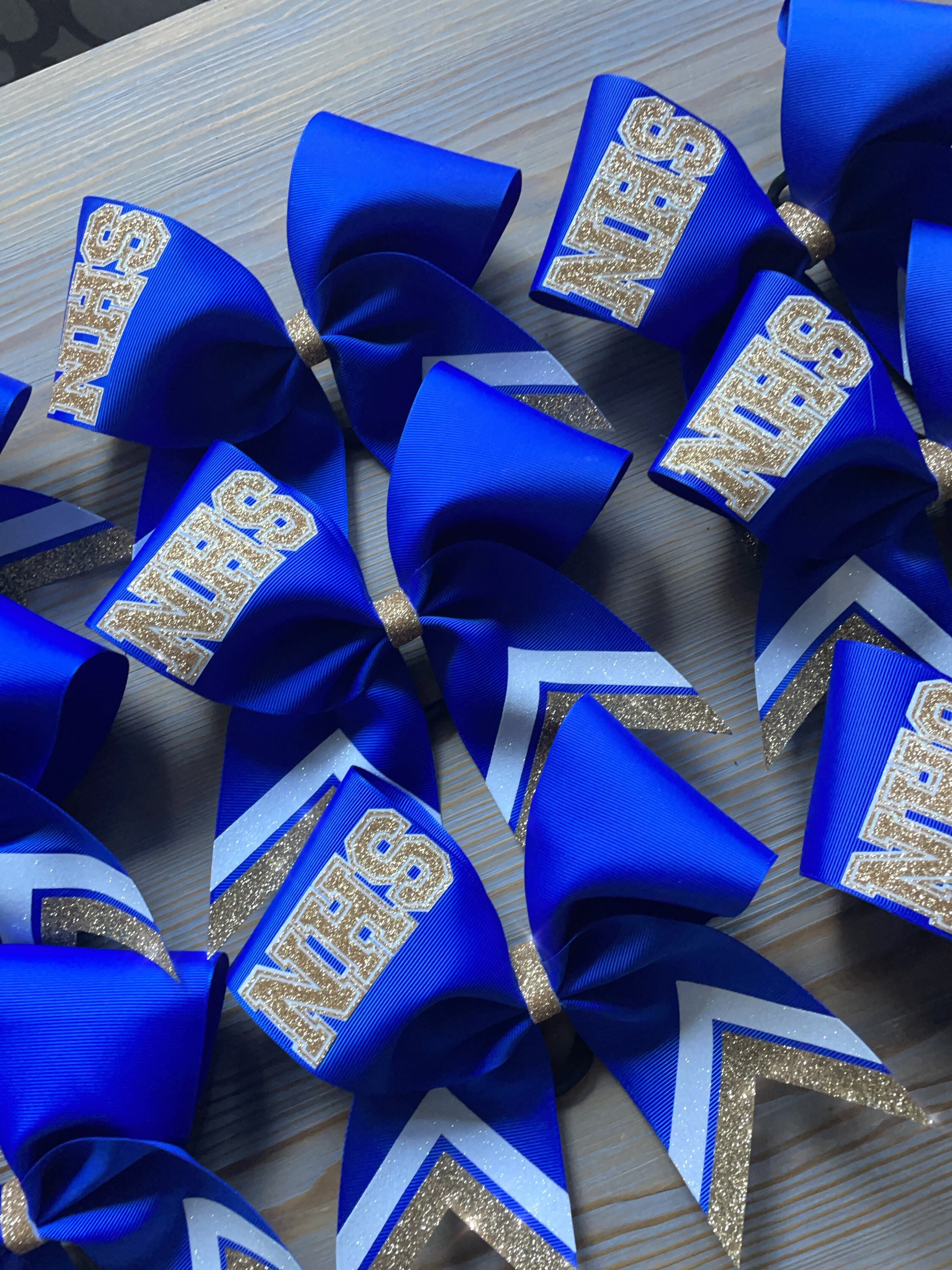 Custom Glitter Grosgrain Ribbon Team Cheer Bow Sideline Cheer Etsy