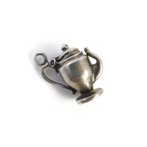 Vintage Coffee Pot Pewter Charm
