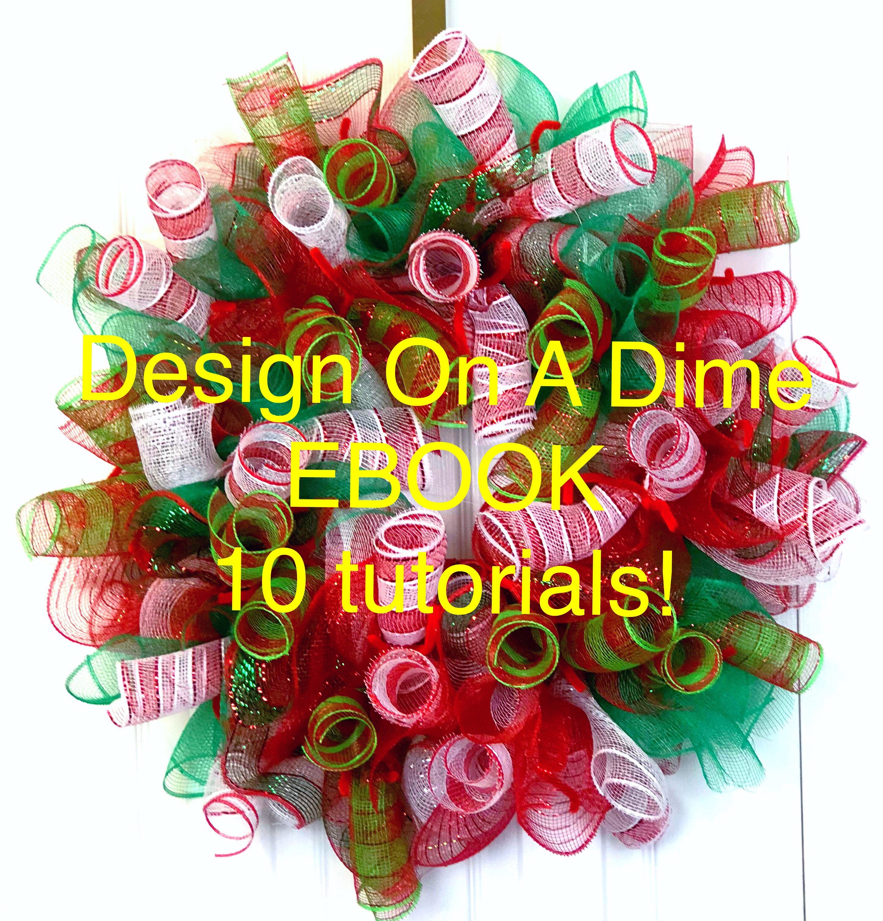 Design on a dime dollar tree tutorial diy wreath how to | Etsy