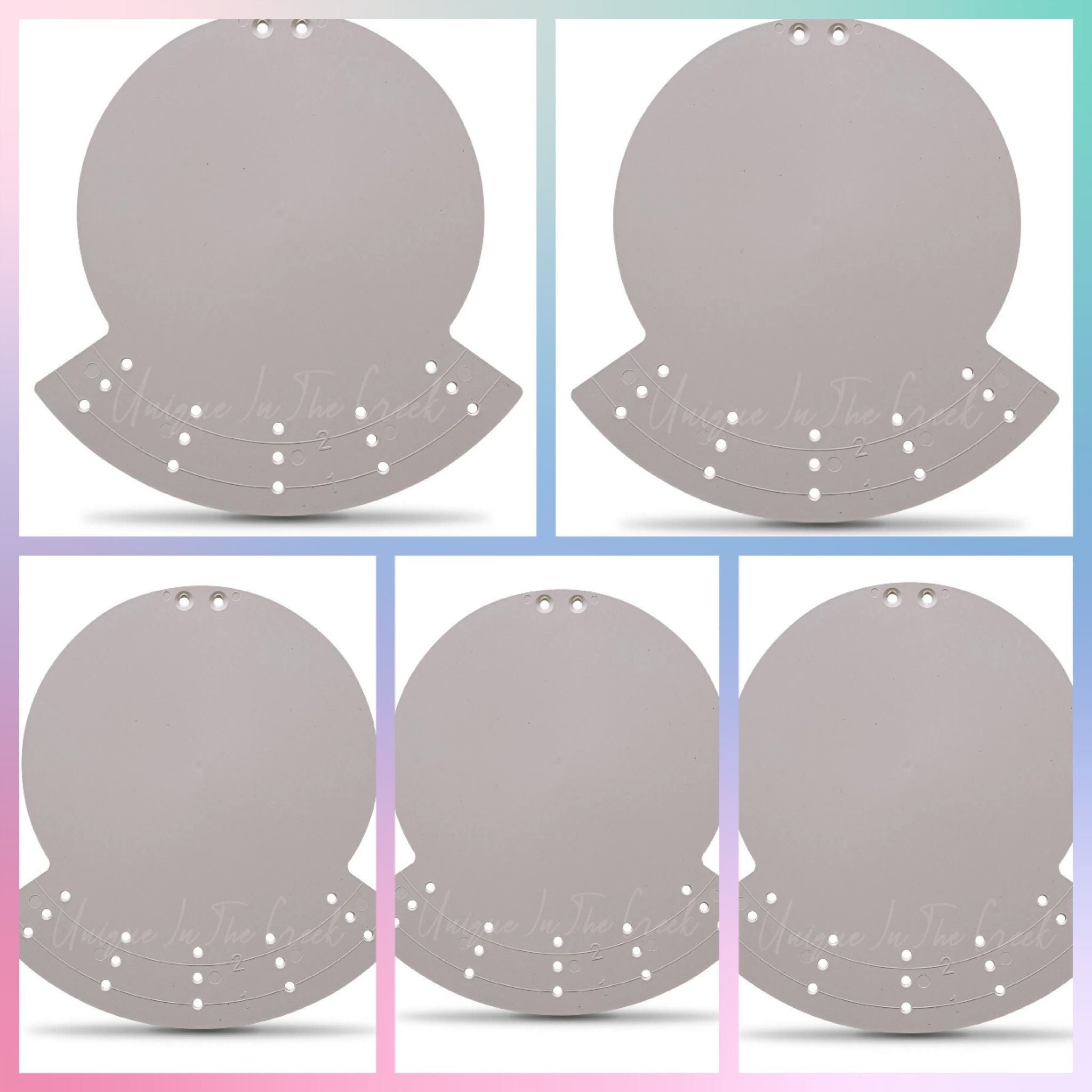 Unique In The Creek uitc Five 5 Pack Rail Wreath Boards Etsy