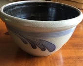 Rowe Blue Gray Planter Crock Pot Bowl