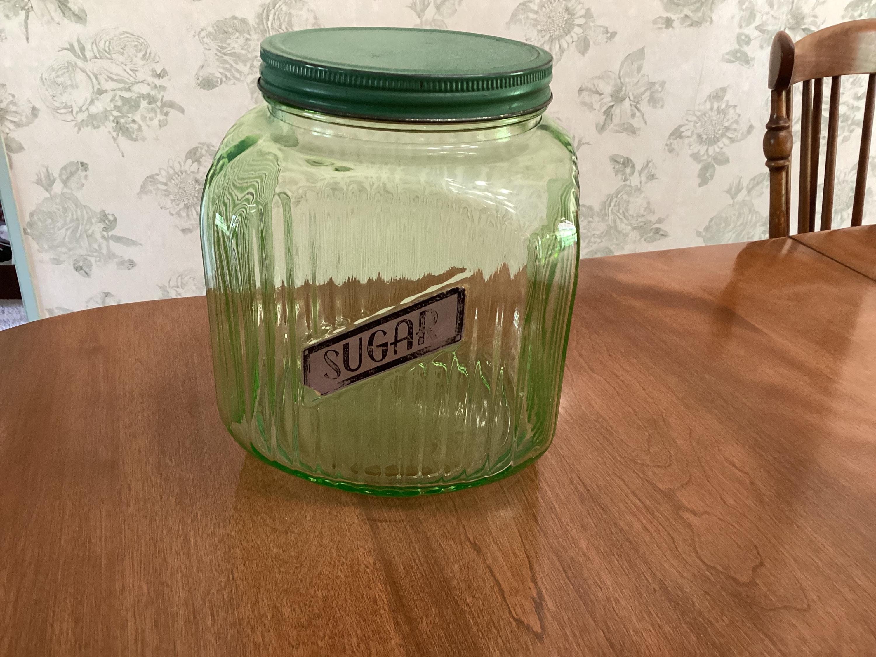 Antique Green Canister - Etsy
