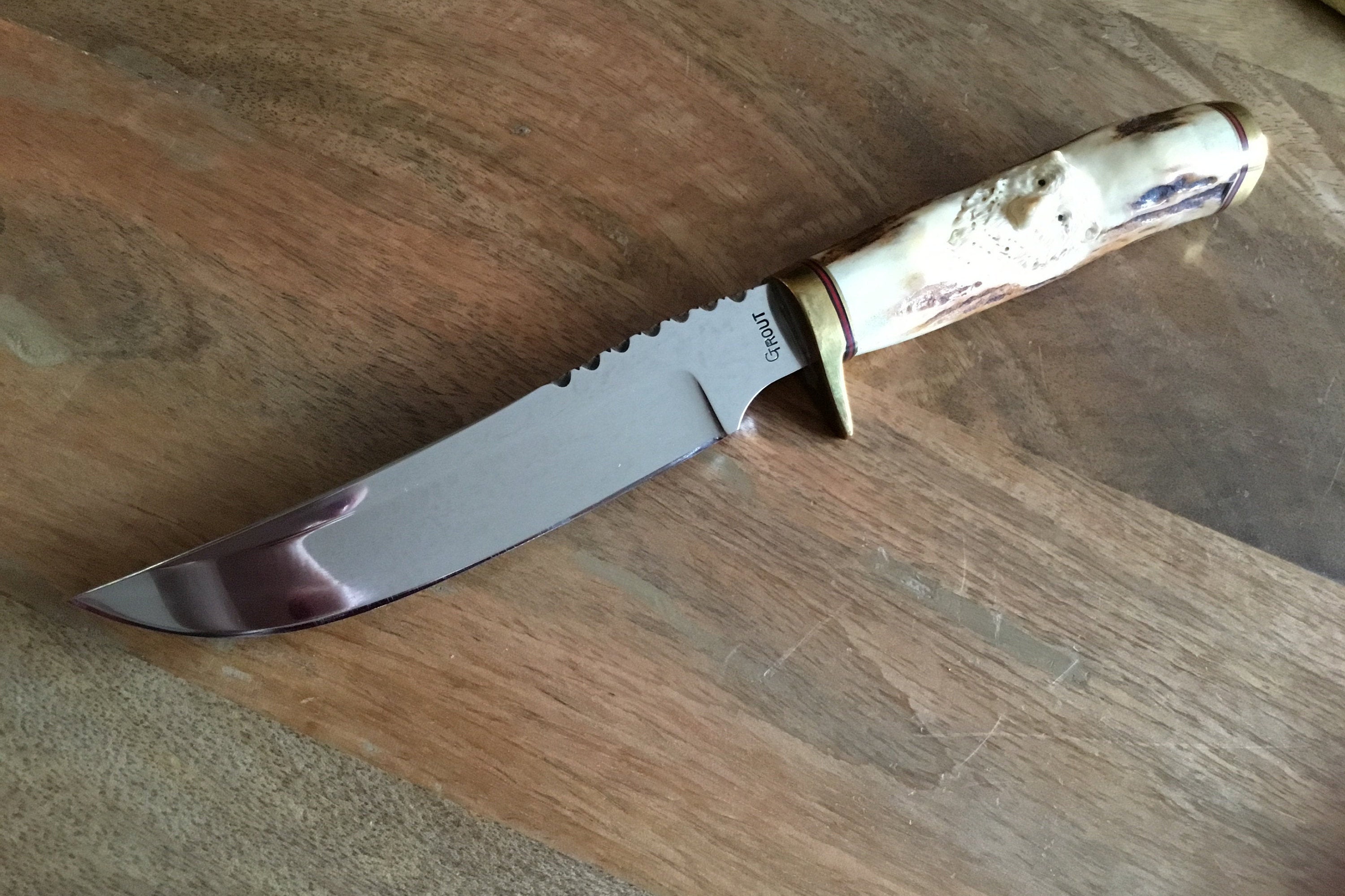 Knife Hunting Knife Stag Handle Trout Knife Etsy