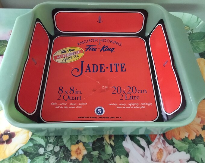 Jadeite Baking Dish, 8 X 8 2000 Edition Baking Dish Etsy