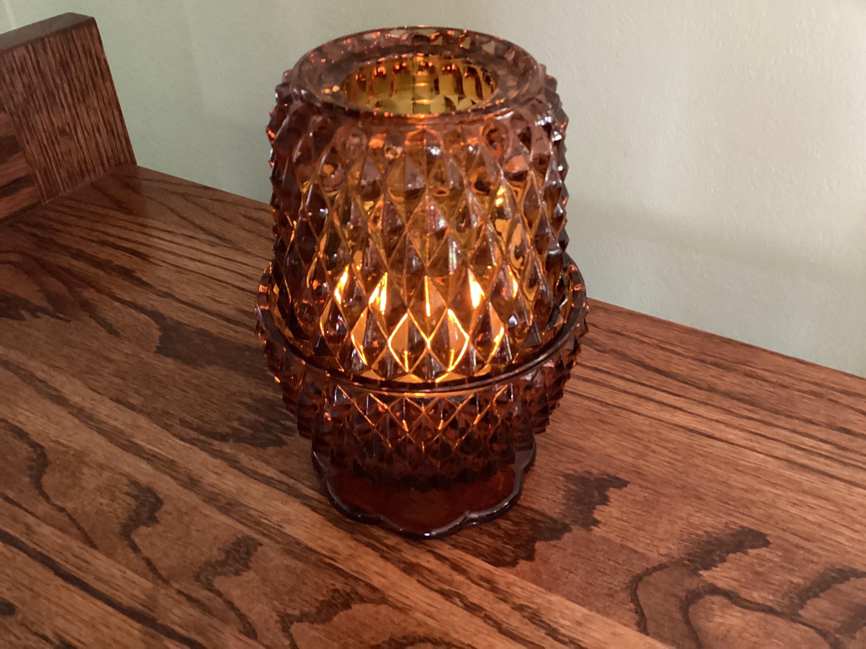 Vintage Indiana Glass Fairy Lamps - Etsy