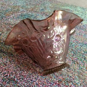 Vintage Fenton Cabbage Rose Fairy Lamp Shade