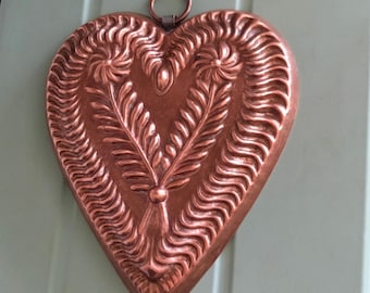 Vintage Birth Gramm Heart Shaped Wall Display Mold