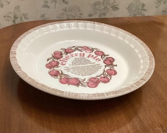 Royal China “CHERRY PIE”11 inch pie Plate