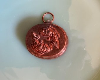 Vintage Birth Gramm  Mini Fish Wall Display Mold