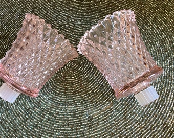 PartyLite Pink Diamond Patterned Pegged Votive Candle Holders