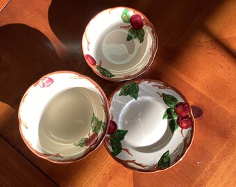 Vintage Franciscan Apple Set/plate, dessert dish, cereal bowl