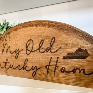 Bourbon Barrel Lid Shelf Sitter Kentucky