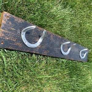 The Kentucky Coat Rack - Horse Fence Horse Shoe 36in.