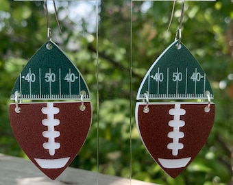 Football Field Acrylic Dangle Earring