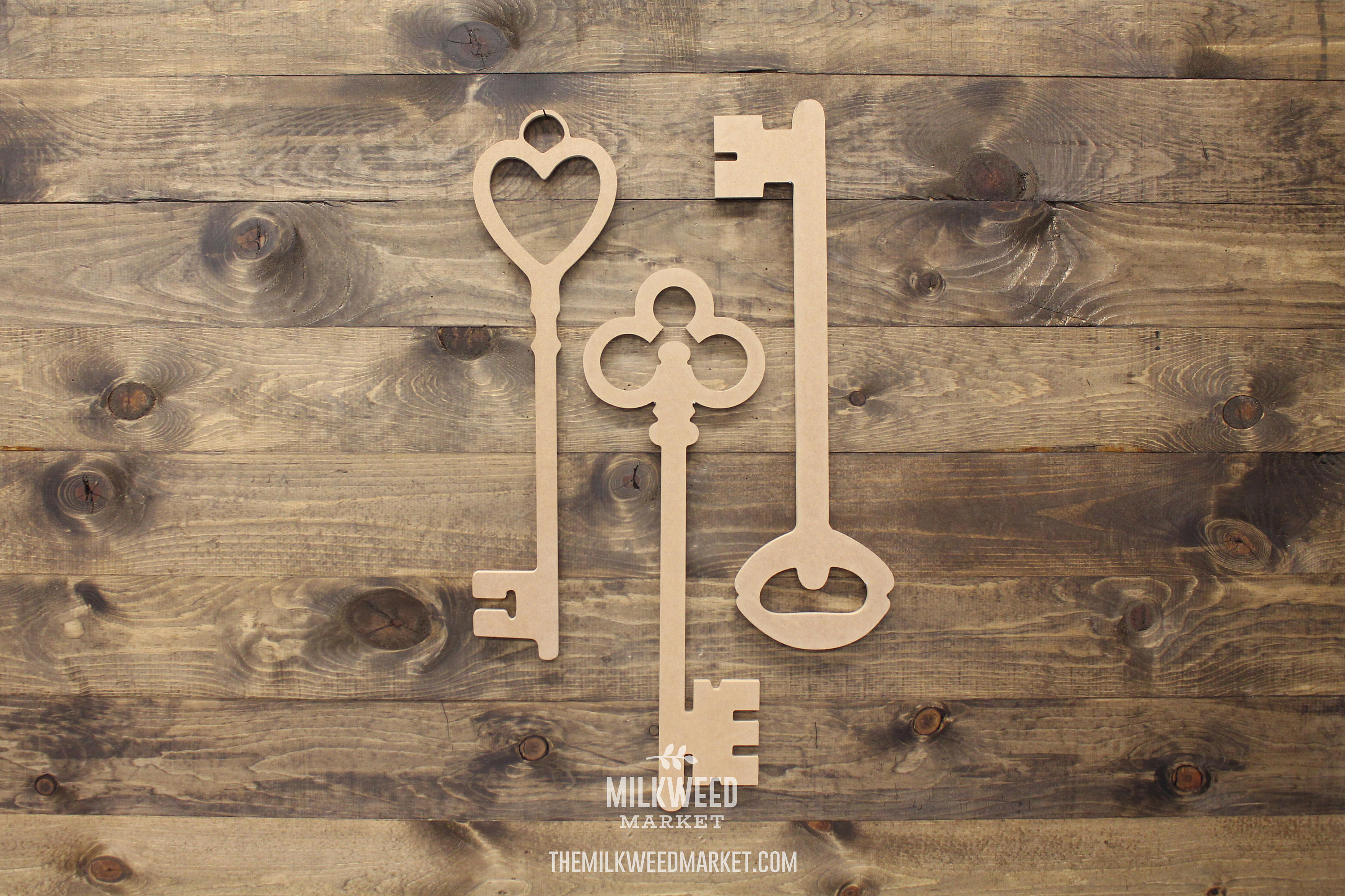 Vintage Keys Wall Art Cutout Sign Set Etsy