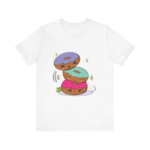 Oopsie Donut Graphic Tee for Food Lovers, Fun Bakery Shirt for Casual Wear, Gift for Birthdays, Summer, Foodie Style, Comfortable Apparel