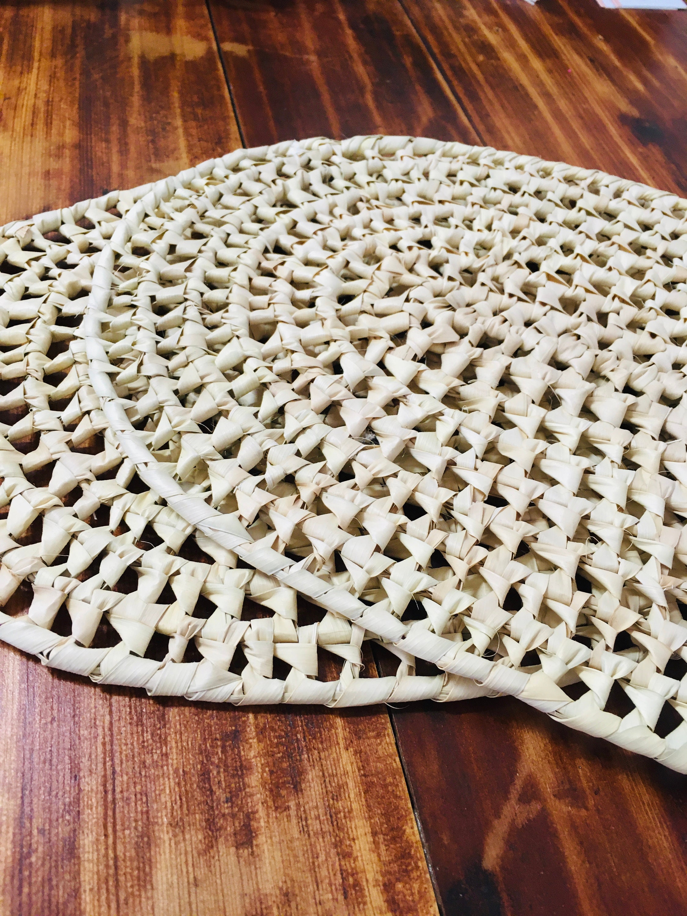 Handmade Straw Placemat decor straw coaster Strohschale Etsy